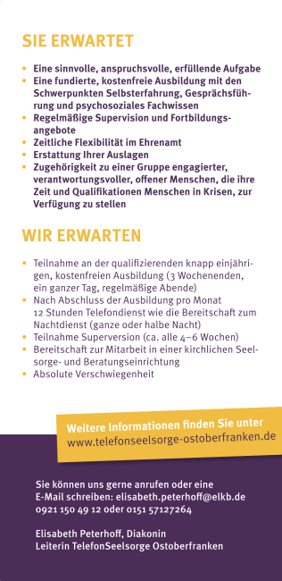 Infos zur Ausbildung